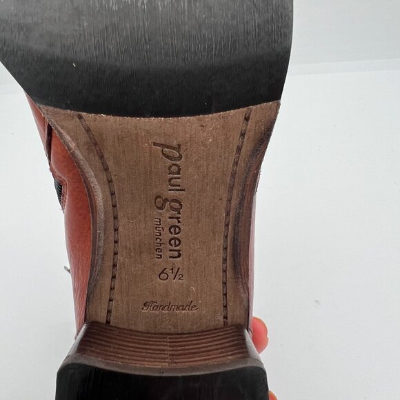 Paul Green Brown Leather Ankle Boots – Size 6.5 - Picture 13 of 13